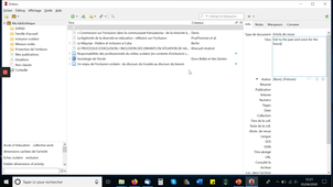 Zotero : alimenter manuellement sa bibliothèque : un article