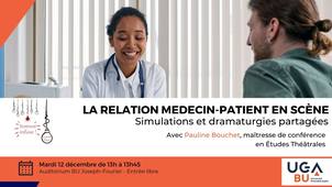 Atelier n°196 : La relation médecin-patient en scène