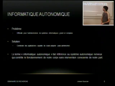 Informatique autonomique pour les nouveaux environnements d'exécution