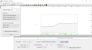 Considering a water table in GEOSTAB