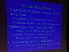 Regard sociologique sur la mise en culture des sciences (D. Vinck) - 2003
