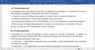 Relation Intervenant Pratiquant Approche Psychanalytique - régulation sur le cours N°2 M. Levêque