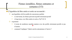 Corolleur F. 2021 L3 Analyse sectorielle_Lecture 2 Barrières entrée _ problèmes_FEG UGA