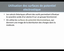 Utilisation de cartes de potentiel électrostatique pour déterminer l'acidité d'un proton