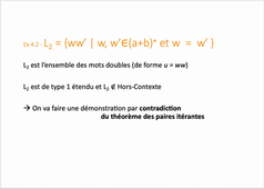 Langages et preuves par le théorème des paires itérantes