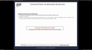 Les bourses de mobilités internationales : parlons-en !