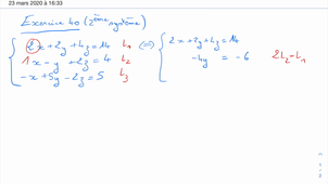 Pivot de Gauss- Cas où il n'y a aucune solution