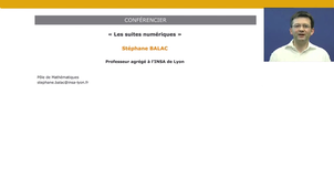 Mathématiques - les suites numériques – 1