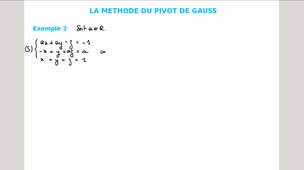 Systèmes linéaires - exemple 2