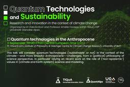 Quantum Technologies and Sustainability Seminar Series Ep.1