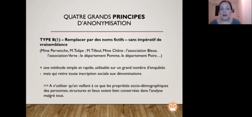 Méthodologie du mémoire - Anonymiser