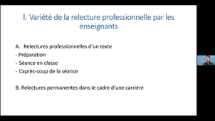 Jean-François Massol « Les enseignants de littératures sont des relecteurs et des professeurs de relecture : observations et analyses »
