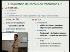 Des suites de test pour la TA à un système d'exploitation de corpus alignés de documents et métadocuments multilingues, multiannotés et multimodaux