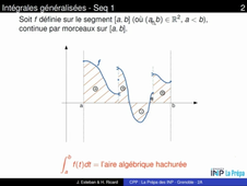 Chapitre 1 - Intégrales généralisées - Séq 1 - Extrait 1 - Rappels 1A