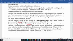 Relation Intervenant Pratiquant Approche Psychanalytique Expose ouvrage M. Leveque : mode de vie, idéalisation, attention, narcissisme