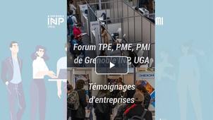 Interviews d'entreprises pendant le Forum TPE, PME, PMI de Grenoble INP - UGA en 2025