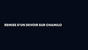 Tutoriel : Remettre un devoir sur Chamilo