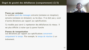 Tolérances aux fautes: la disponibilité