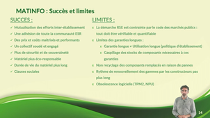 Présentation de MATINFO