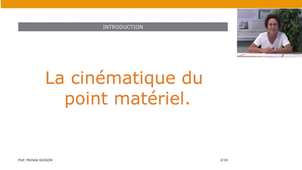 Mécanique - Cinématique du point matériel – 2