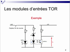 AUTO1 Séquence 3.3 Cartes d'entrées et de sorties