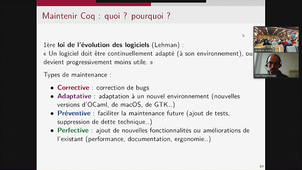 Quelle valorisation académique pour les activités de maintenance de logiciels de recherche ? Perspectives d'un mainteneur de Coq en début de carrière