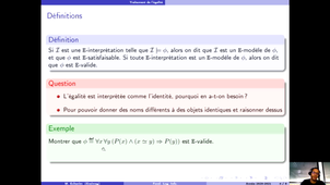 Egalité - Introduction, axiomatisation