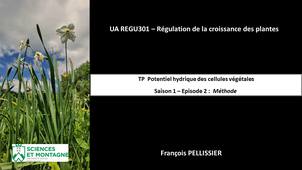 REGU301 - TP Potentiel Hydrique - 2 sur 2 Méthode