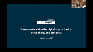 Vincent Jamin, ‘Eurojust’ supporting role within the digital area of justice : state of play and prospects’