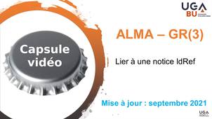 Module d'autoformation GR3 - capsule vidéo n°5 - Lier à une notice autorité IdRef