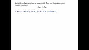 Introduction aux équilibres en présence de phase aqueuse