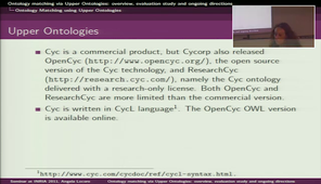 Ontology matching via upper ontologies: overview, evaluation study and ongoing directions